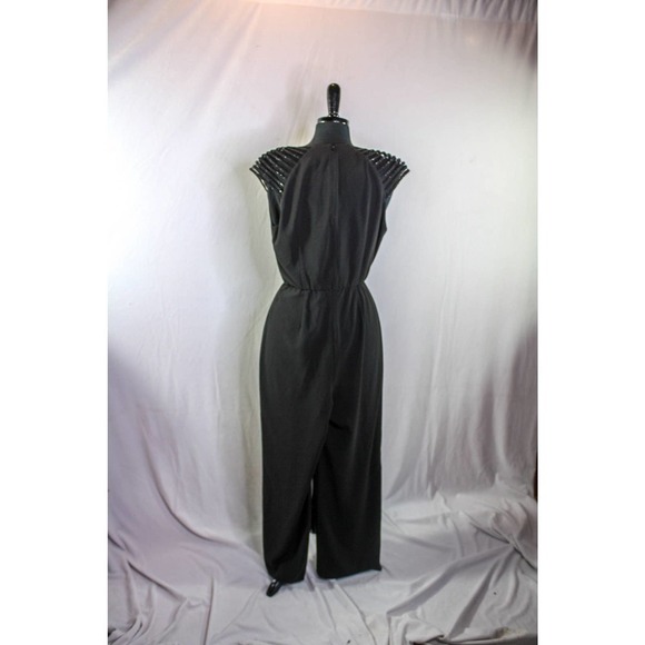 Halston Heritage Jumpsuit Pantsuit Black Size 4 - Picture 1 of 4